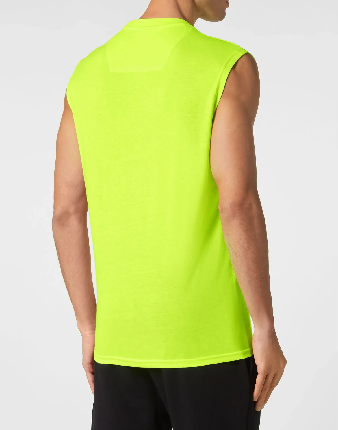 Sleeveless T-shirt Round Neck Scratch, цвет: Зеленый