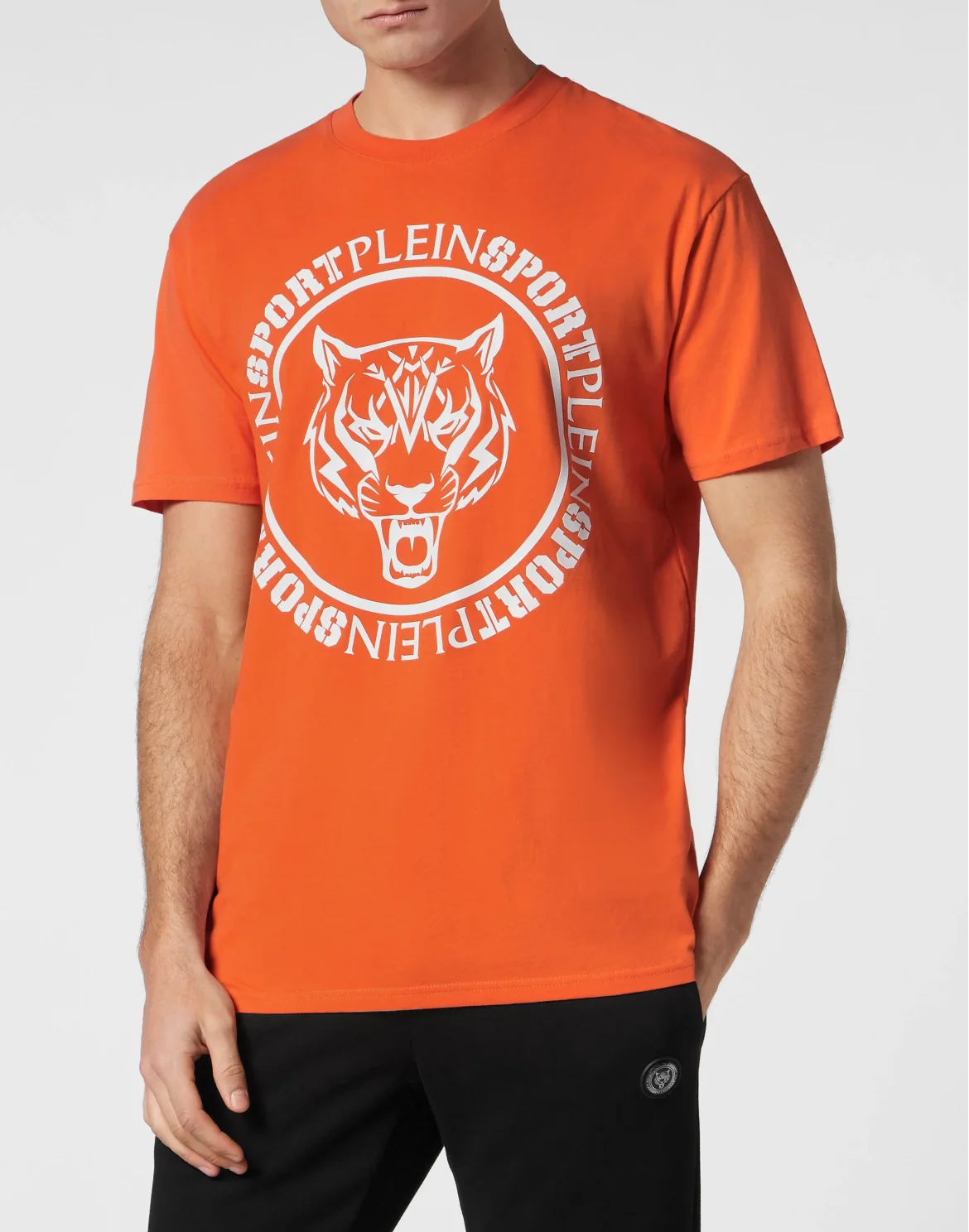 T-shirt Round Neck Carbon Tiger, цвет: Оранжевый