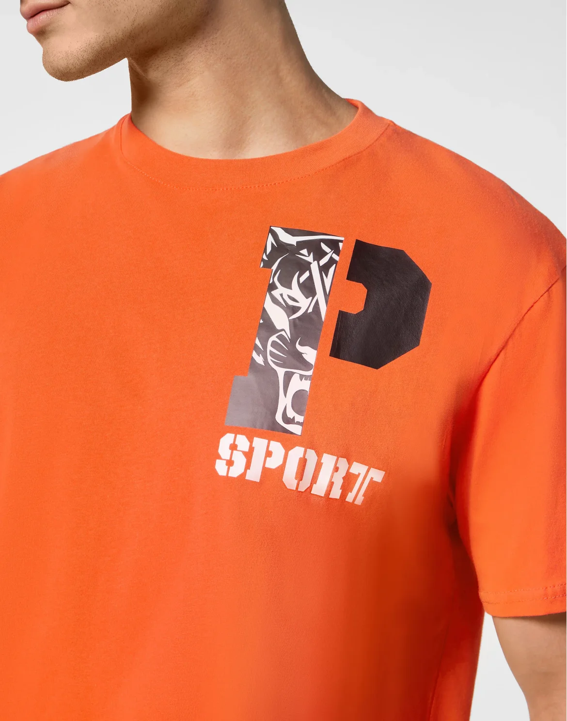 T-shirt Round Neck, цвет: Оранжевый