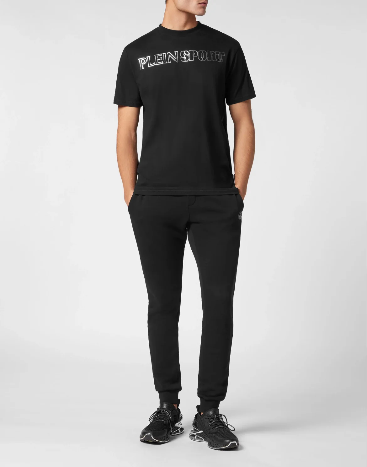 T-shirt Round Neck Tiger, цвет: Черный