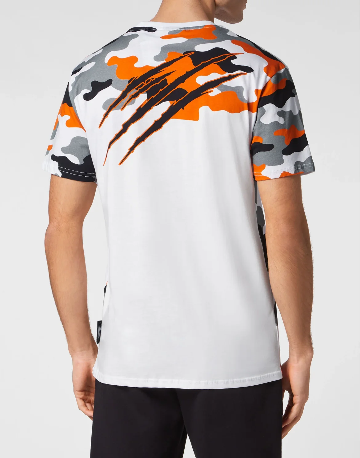 T-shirt Round Neck Camouflage, цвет: Белый