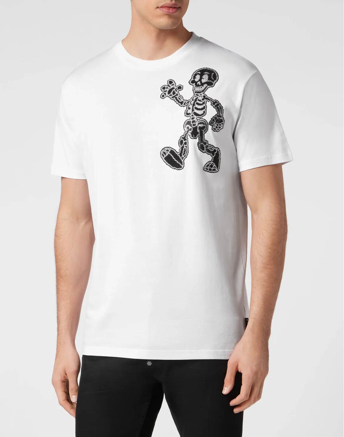 T-shirt Round Neck SS Skeleton, цвет: Белый