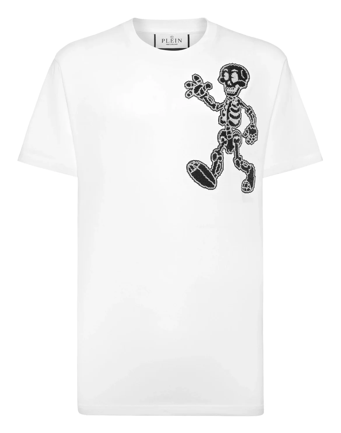 T-shirt Round Neck SS Skeleton, цвет: Белый