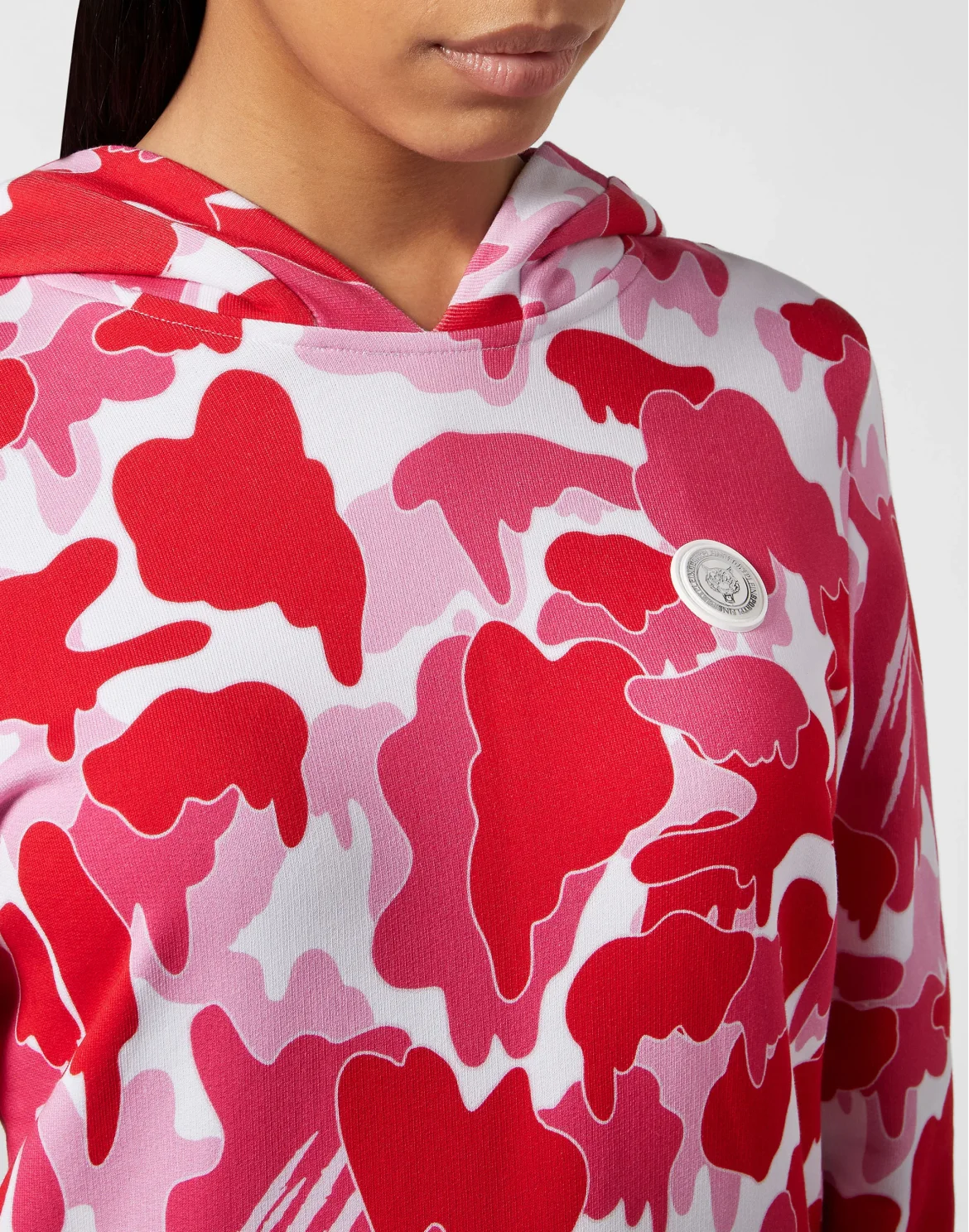 Hoodie Sweatshirt Camouflage, цвет: Розовый