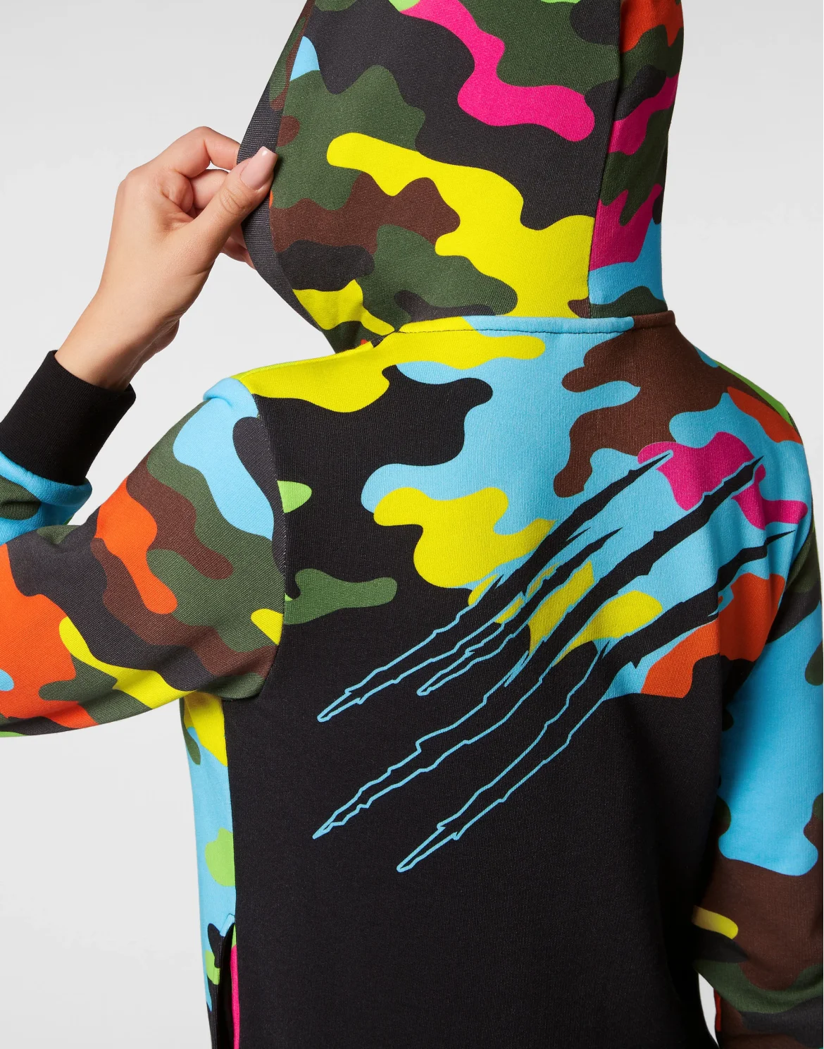 Hoodie Sweatshirt Camouflage, цвет: Черный