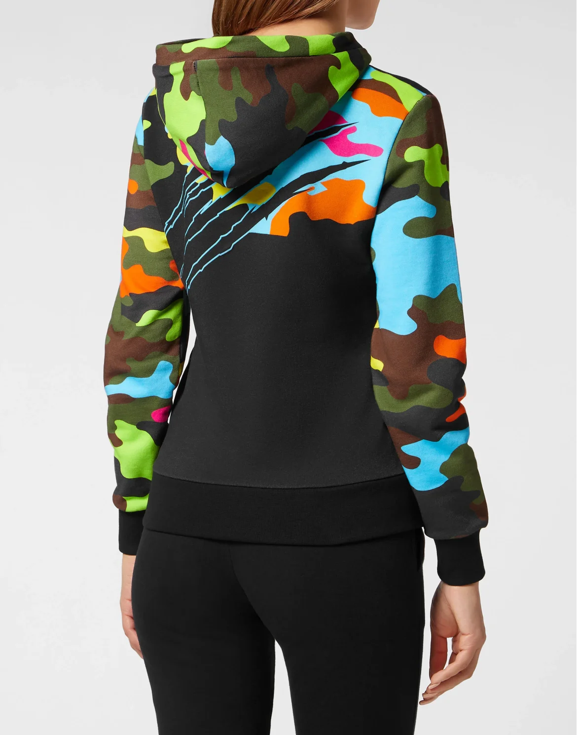 Hoodie Sweatshirt Camouflage, цвет: Черный