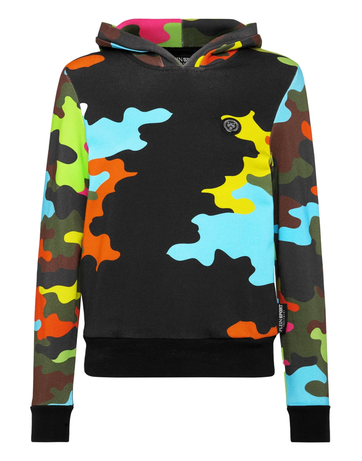 Hoodie Sweatshirt Camouflage, цвет: Черный