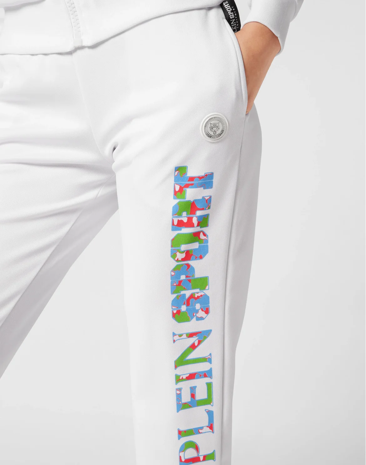 Triacetate Jogging Tracksuit: Top/Trousers Carbon Tiger, цвет: Белый