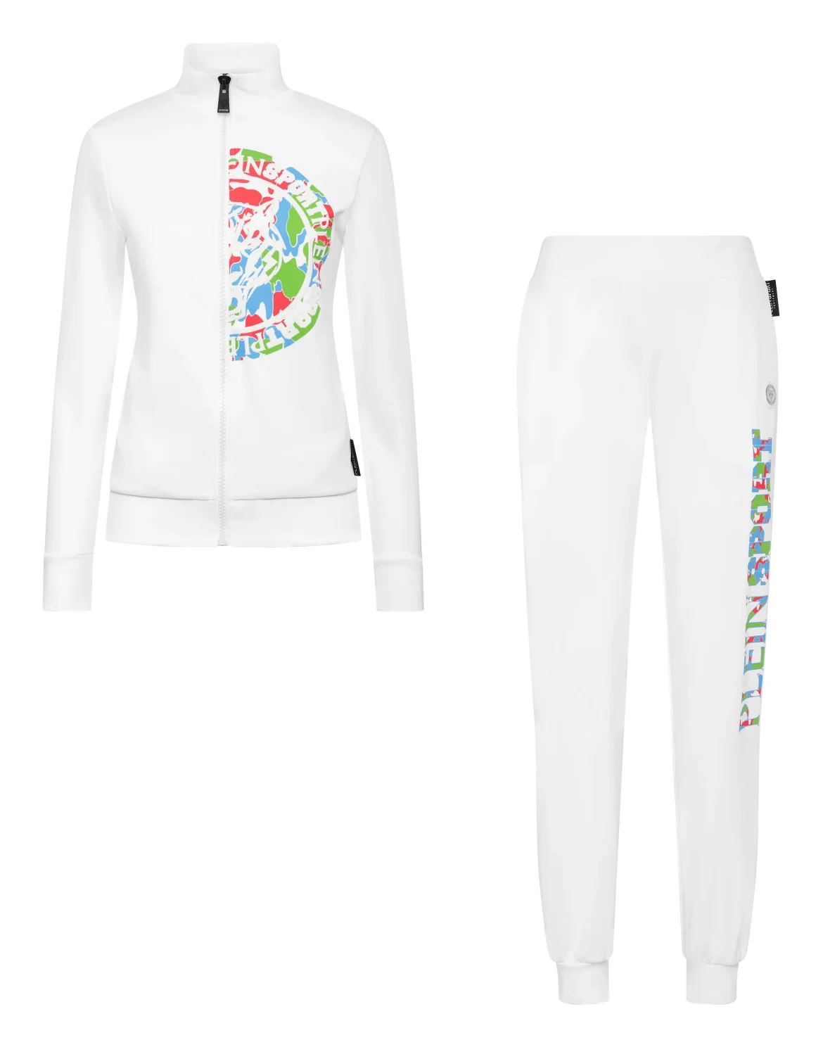 Triacetate Jogging Tracksuit: Top/Trousers Carbon Tiger, цвет: Белый