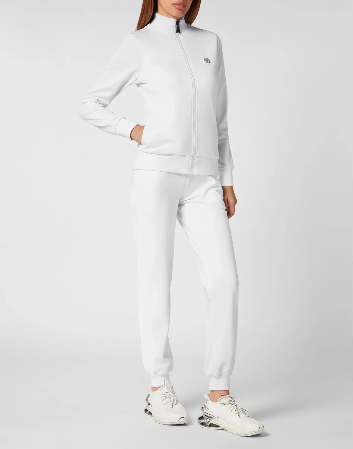 Triacetate Jogging Tracksuit: Top/Trousers Basic, цвет: Белый