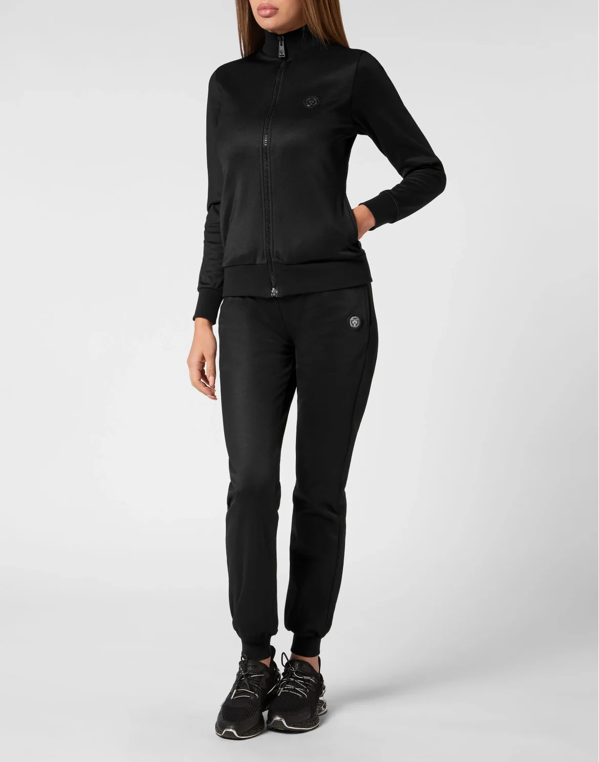 Triacetate Jogging Tracksuit: Top/Trousers Basic, цвет: Черный