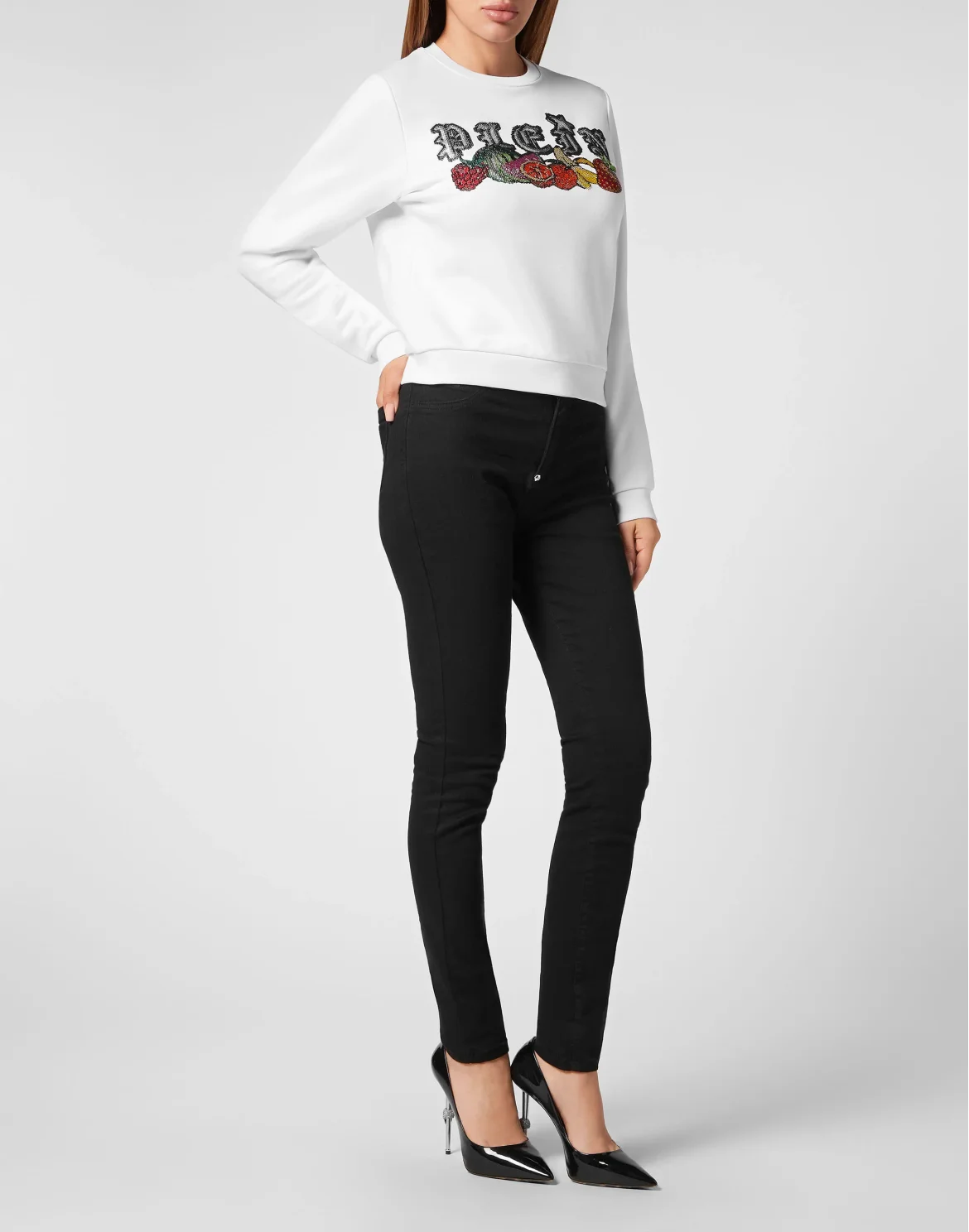 Sweatshirt Roundneck Tutti Frutti, цвет: Белый