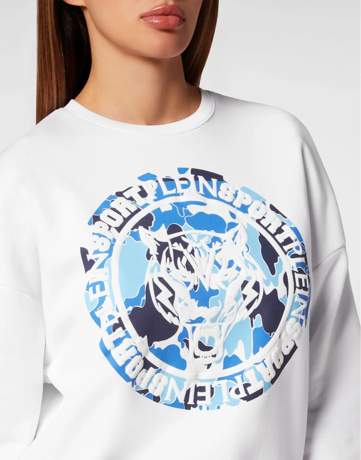 Sweatshirt LS Carbon Tiger, цвет: Белый