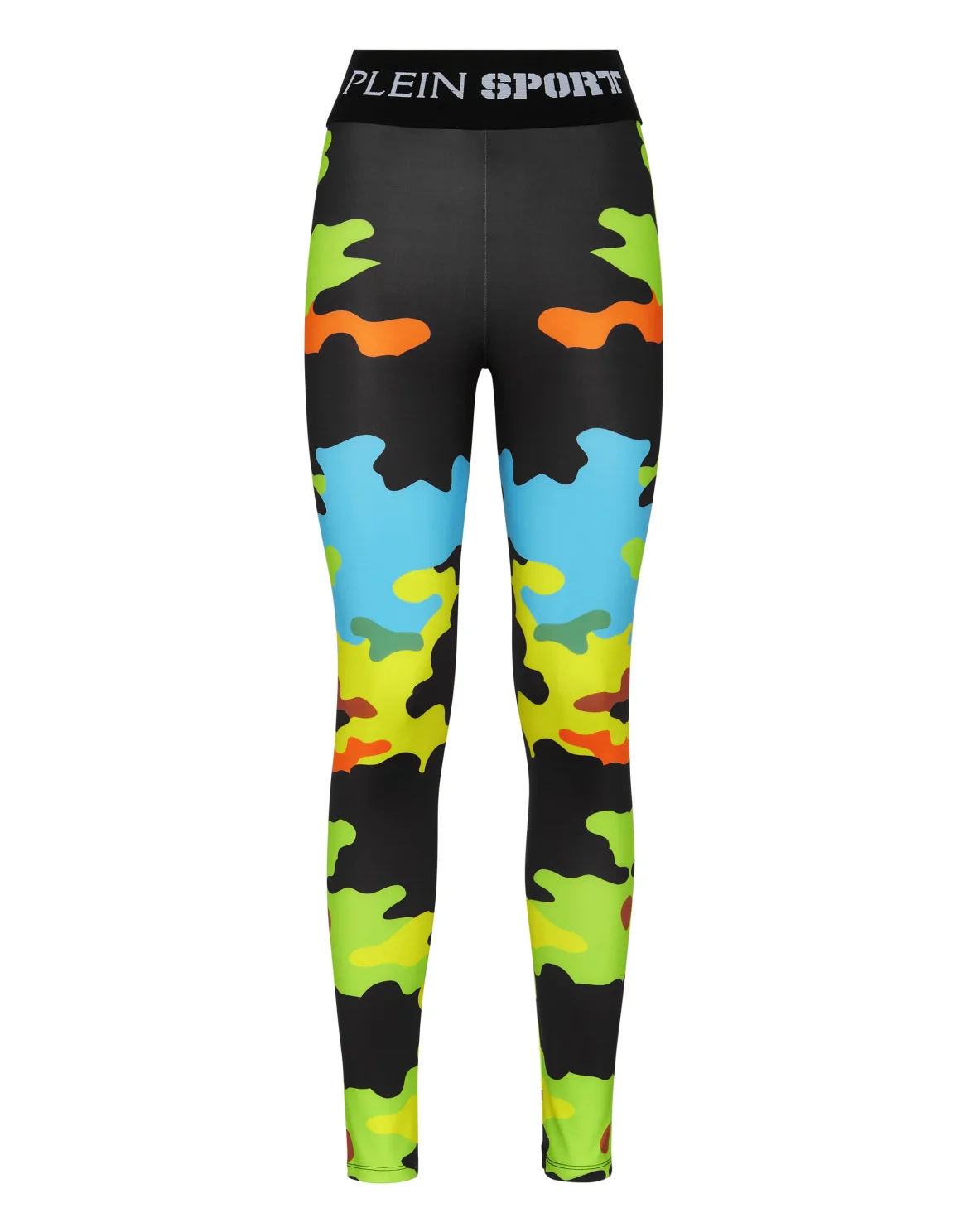 Jogging Cutting Leggings Camouflage, цвет: Черный