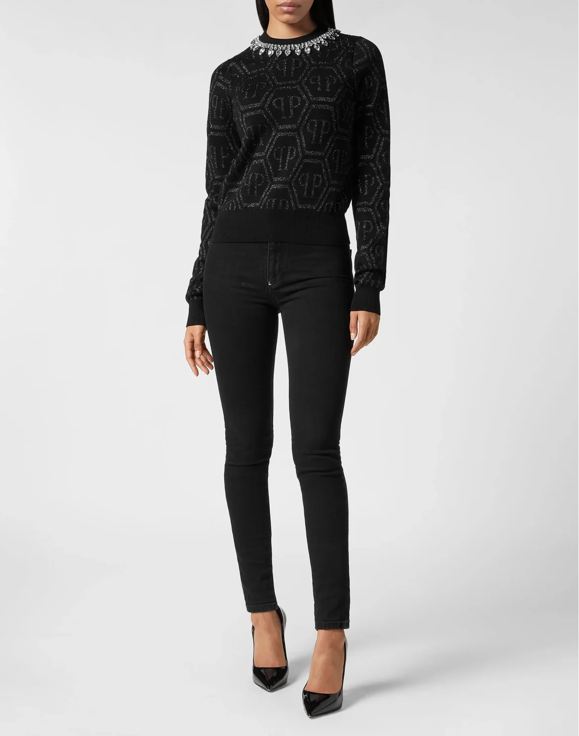 Roundneck Monogram, цвет: Черный