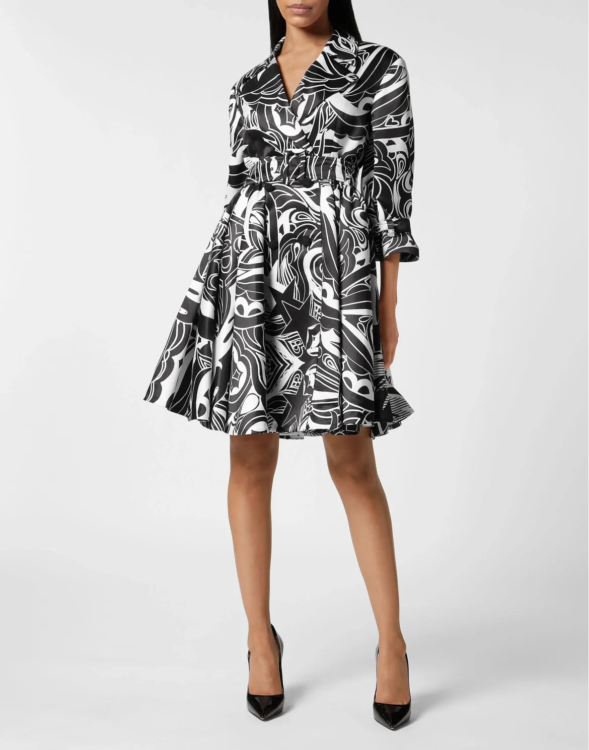 Duchesse Mini Trench Tribal Circus, цвет: Черный