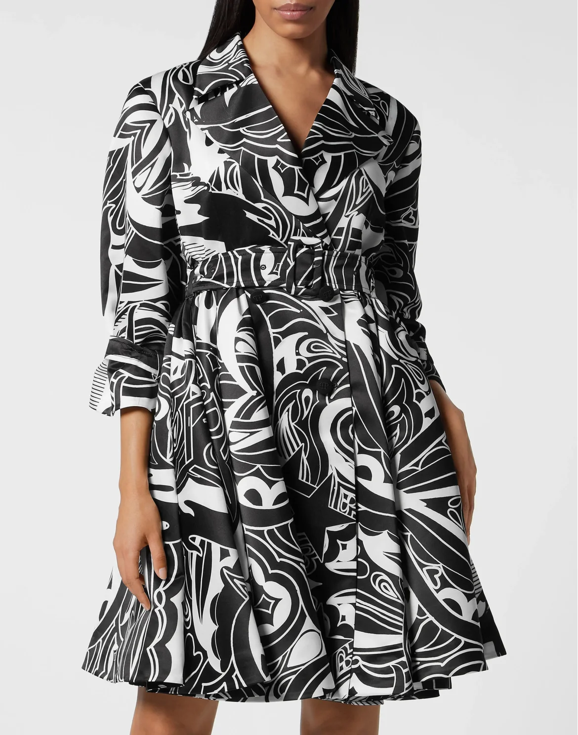 Duchesse Mini Trench Tribal Circus, цвет: Черный