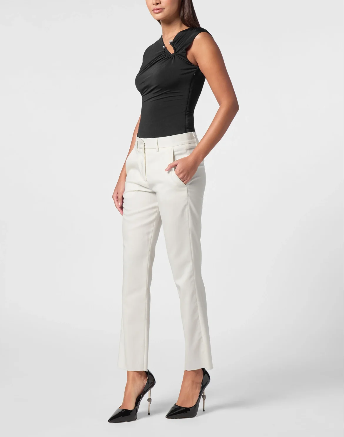 Wool Office Trousers, цвет: Белый