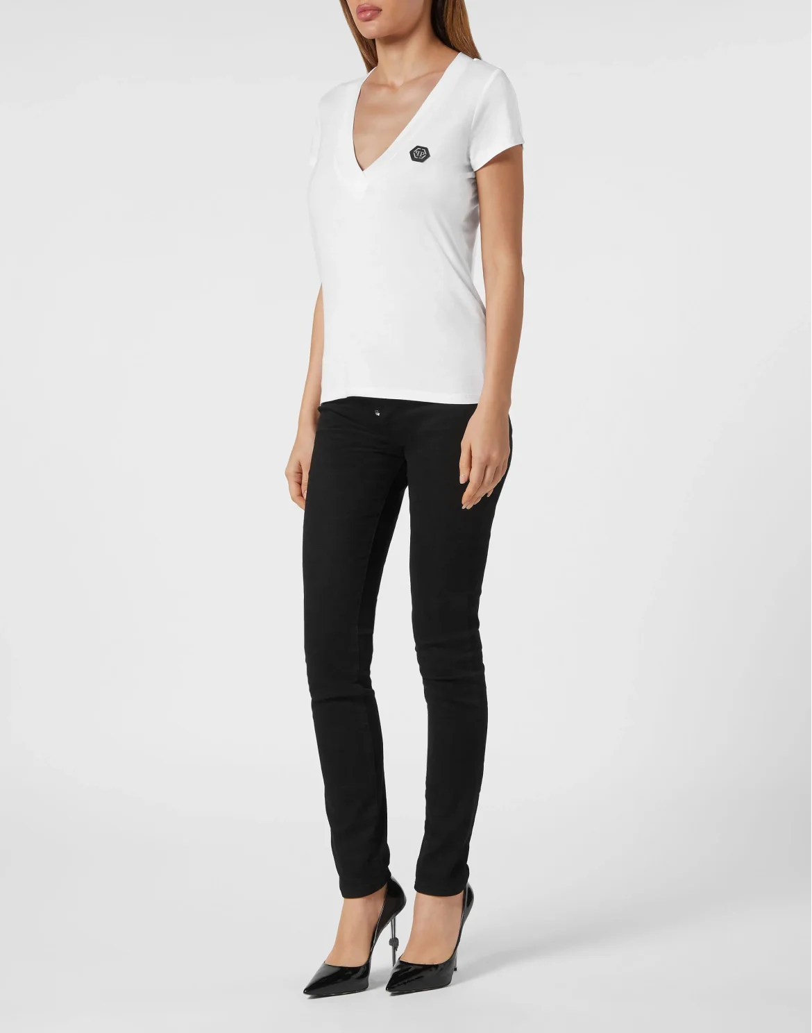 T-shirt V-Neck SS Basic, цвет: Белый