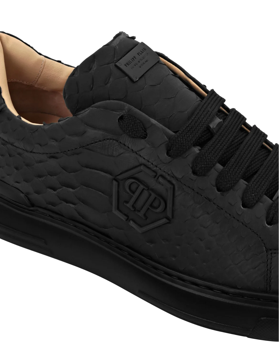 Python Lo-Top Sneakers, цвет: Черный