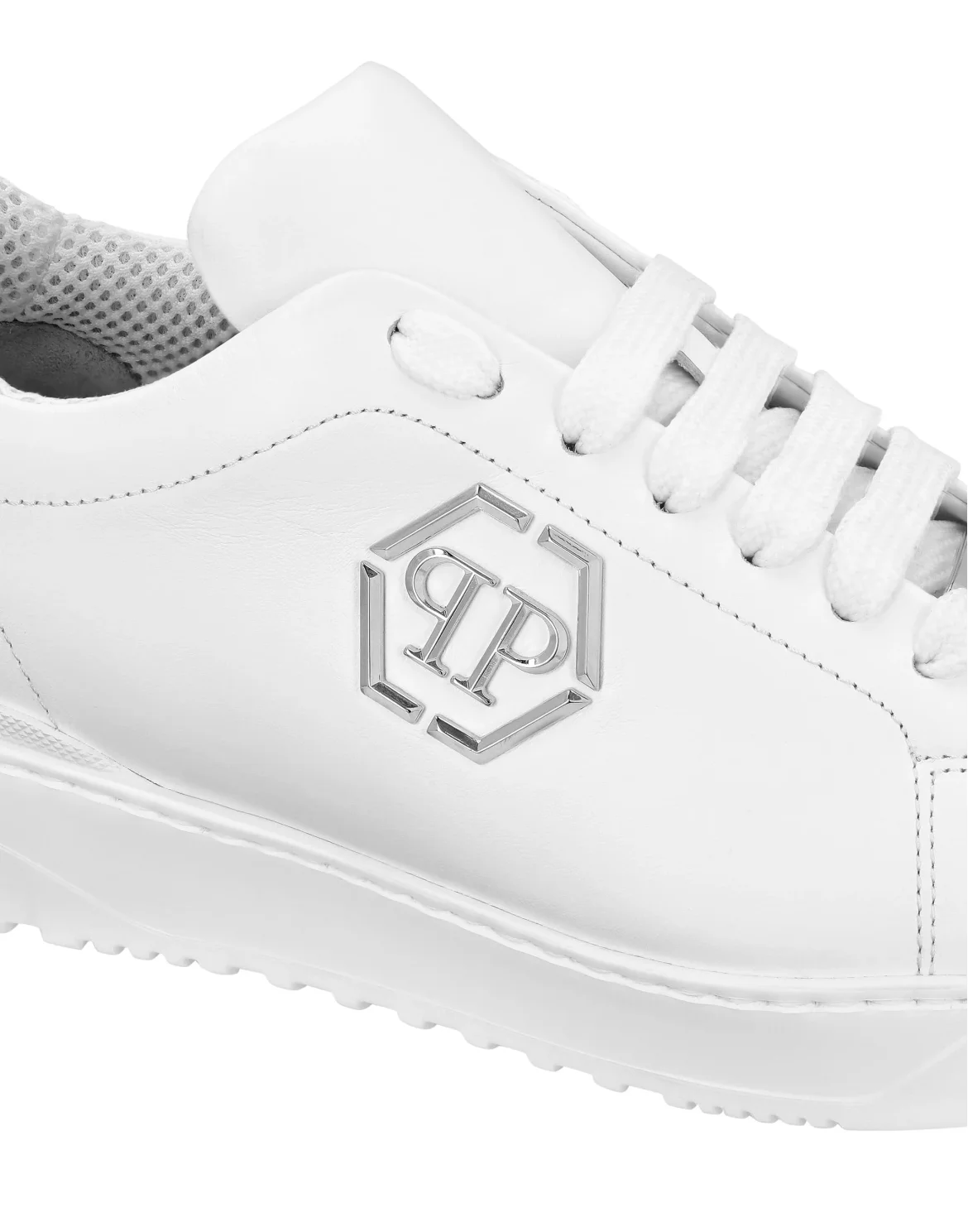 Leather Lo-Top Sneakers Skull&Bones, цвет: Белый