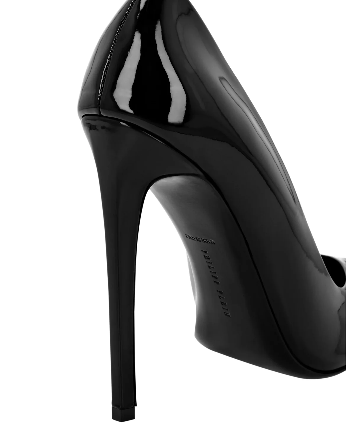 Patent Leather Decollete Pumps Brooches, цвет: Черный