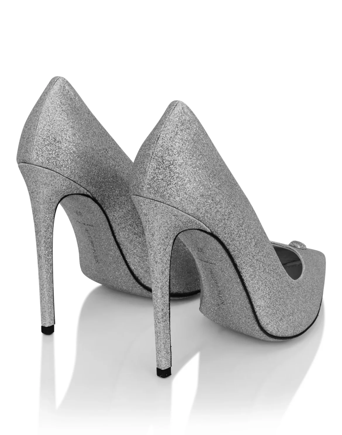 Glitter Decollete Pumps, цвет: Серебристый