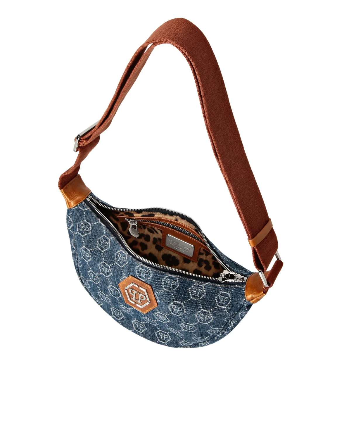 Denim Small Soft Bag Monogram, цвет: Синий
