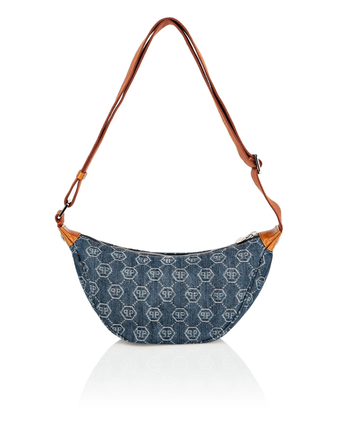 Denim Small Soft Bag Monogram, цвет: Синий