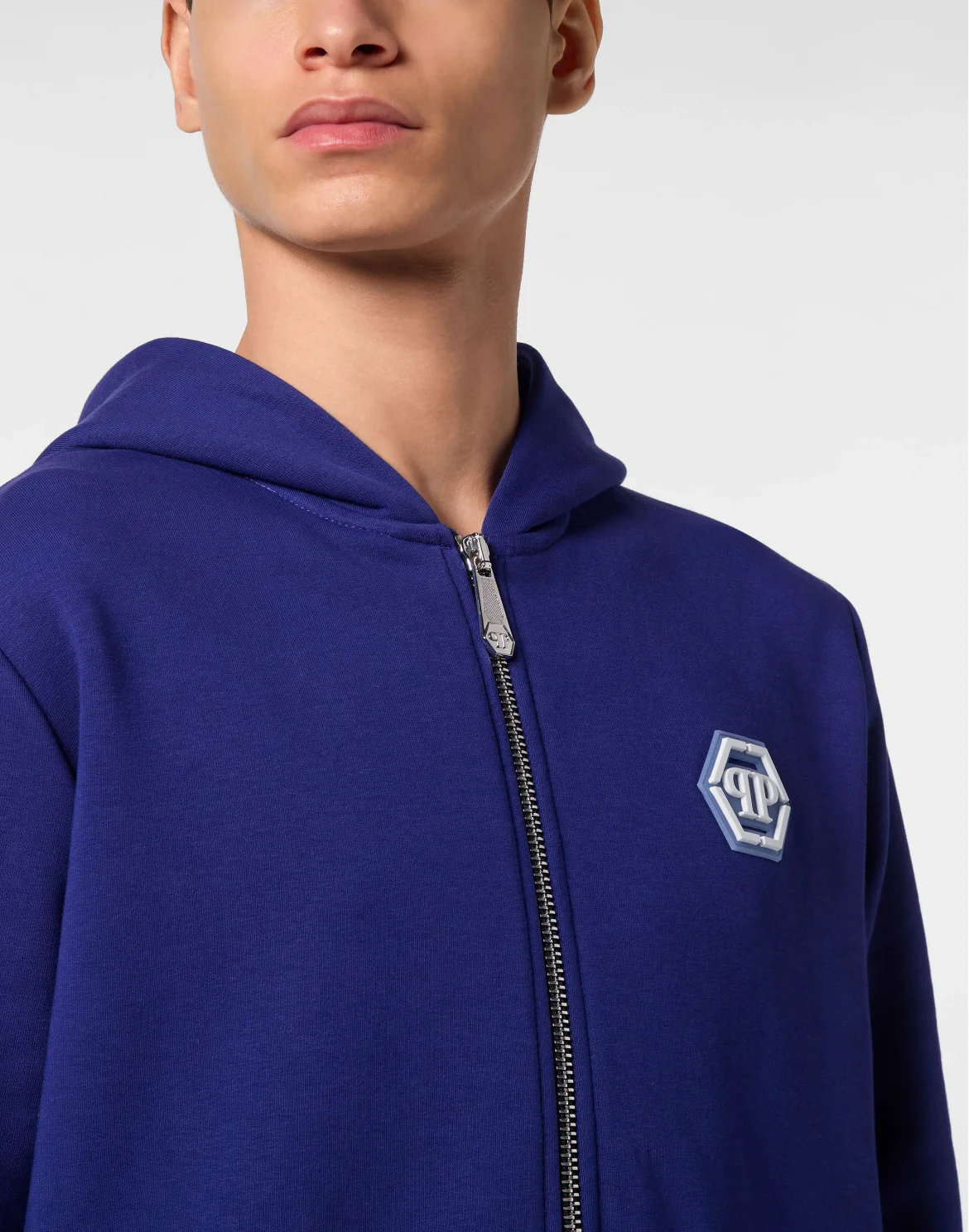 Hoodie Sweatjacket LS Iconic Plein, цвет: Синий