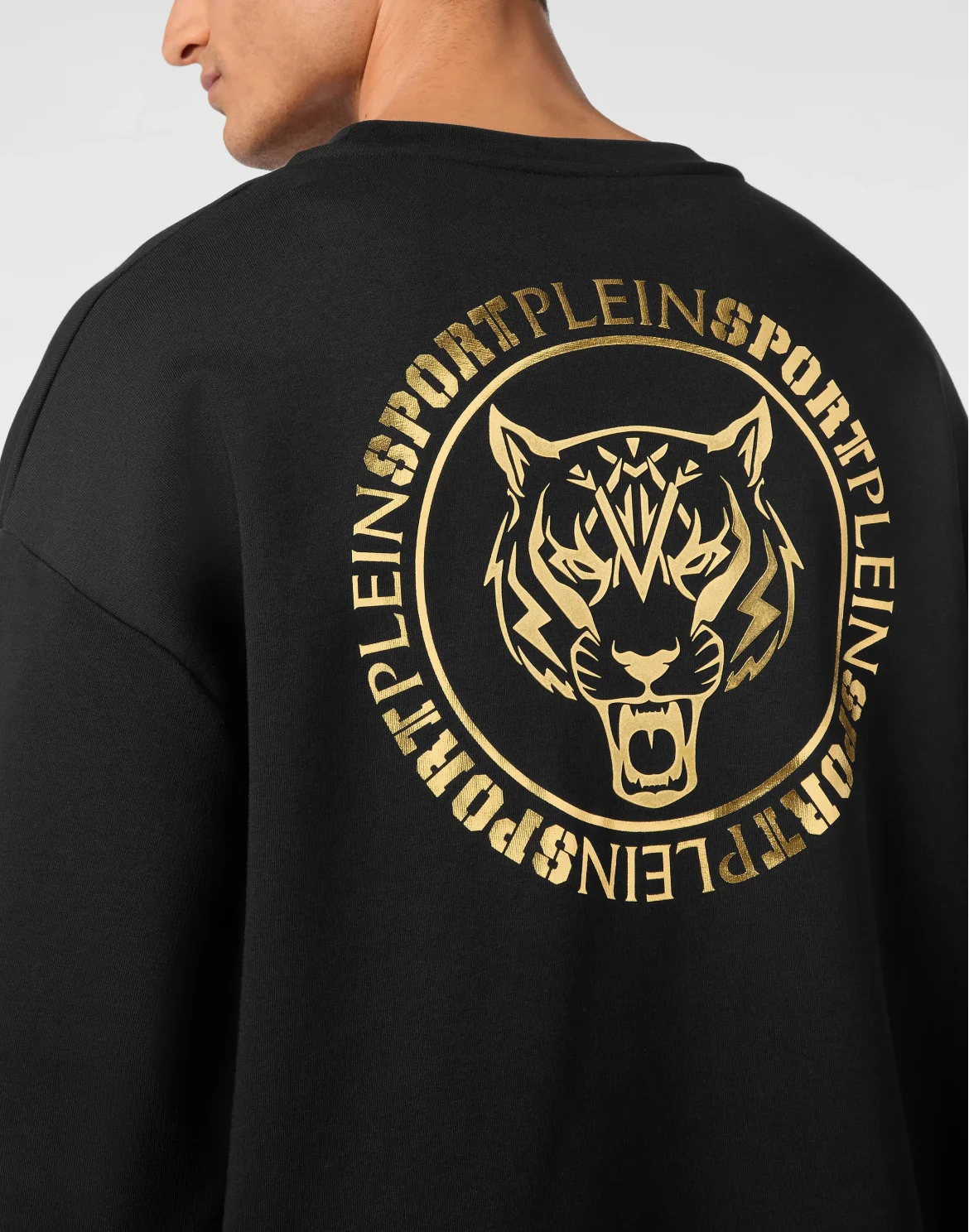 Sweatshirt LS Roundneck Label, цвет: Черный