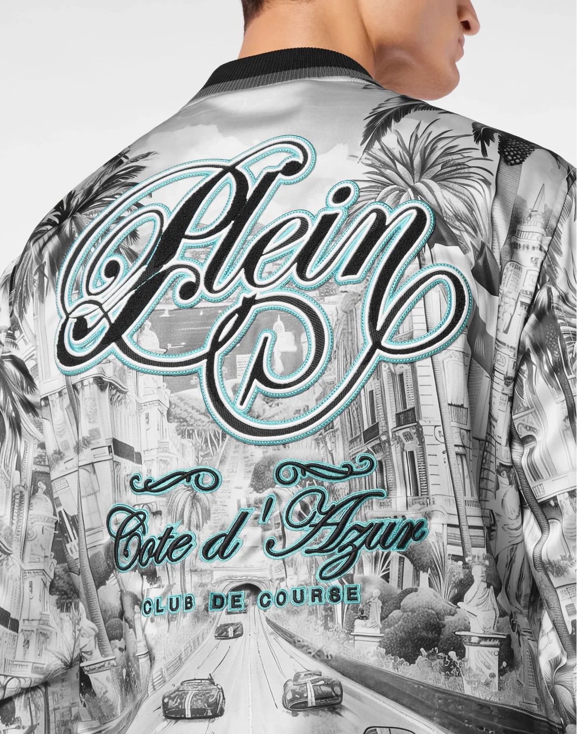 Satin Bomber Cote d'Azur, цвет: Черный