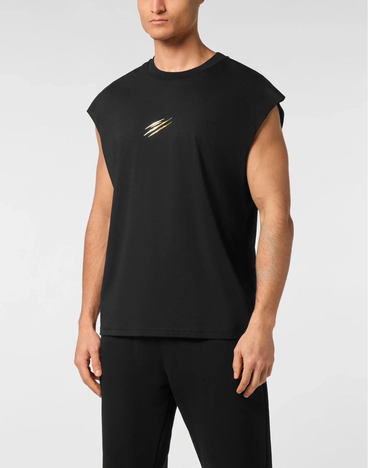Tanktop T-shirt Label, цвет: Черный