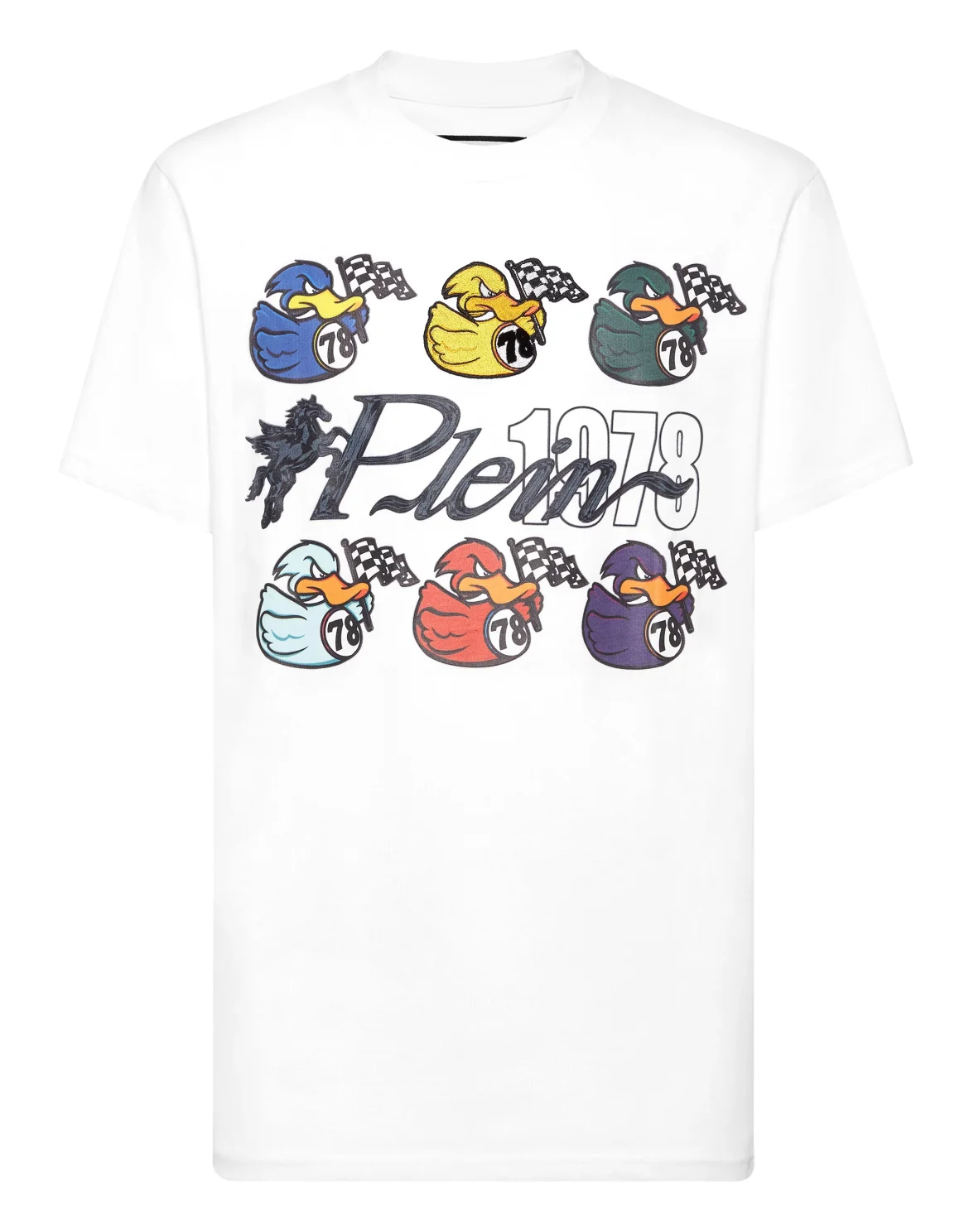 T-shirt Round Neck SS Tee Plein 1978 Duck, цвет: Белый