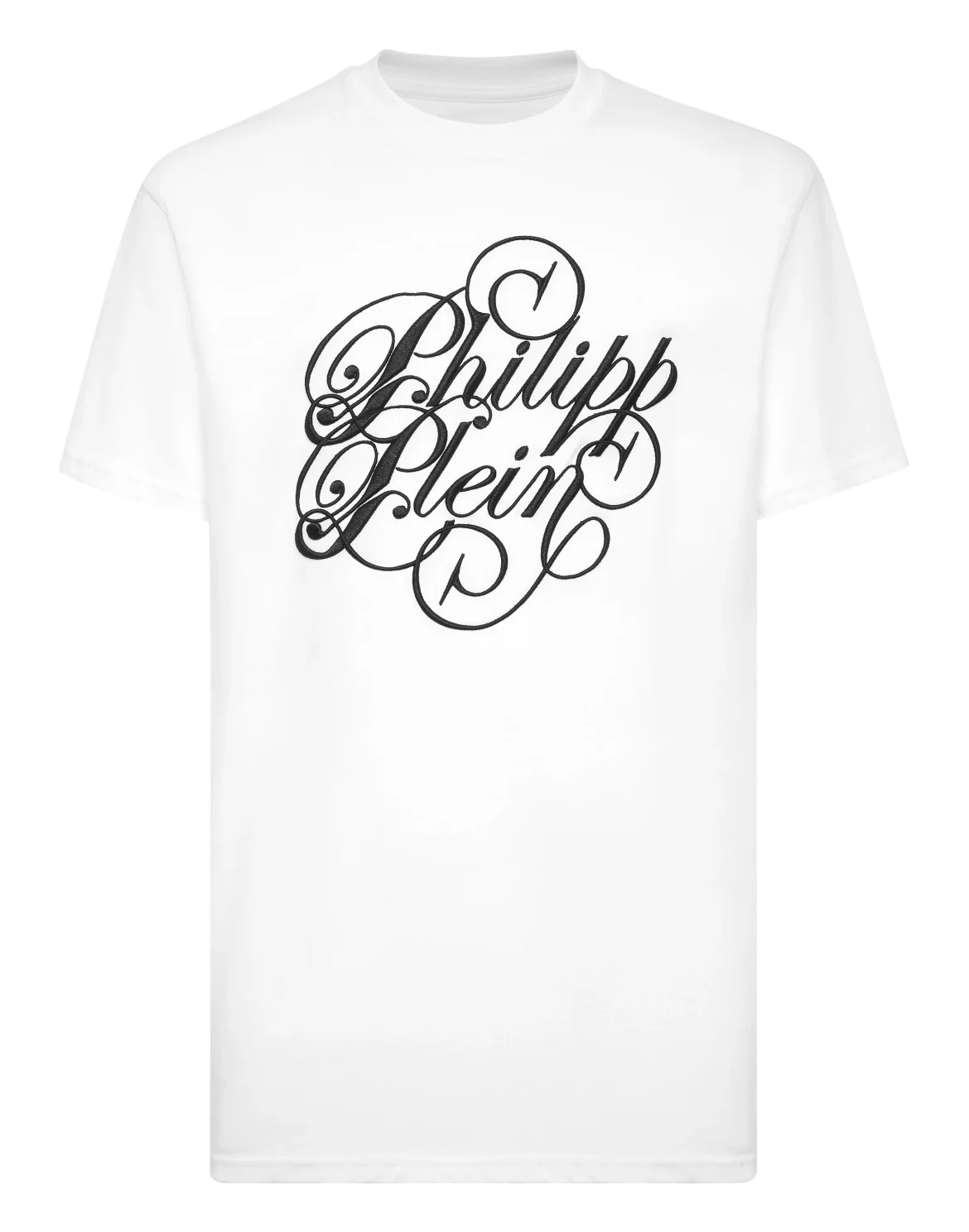 T-shirt Round Neck SS Plein Coursive, цвет: Белый