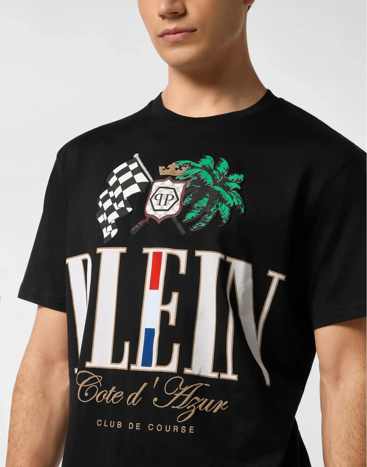 T-shirt Round Neck SS Cote D Azur Plam, цвет: Черный