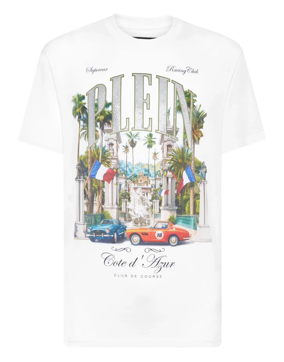 T-shirt Round Neck SS Club The Course Stones, цвет: Белый