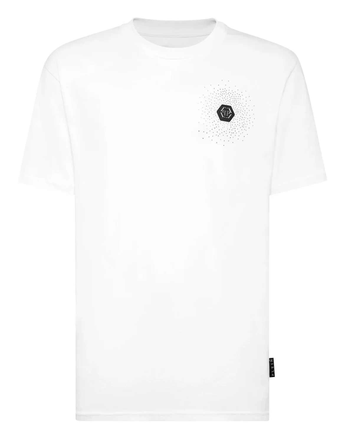 T-shirt Round Neck SS Bling Strass, цвет: Белый
