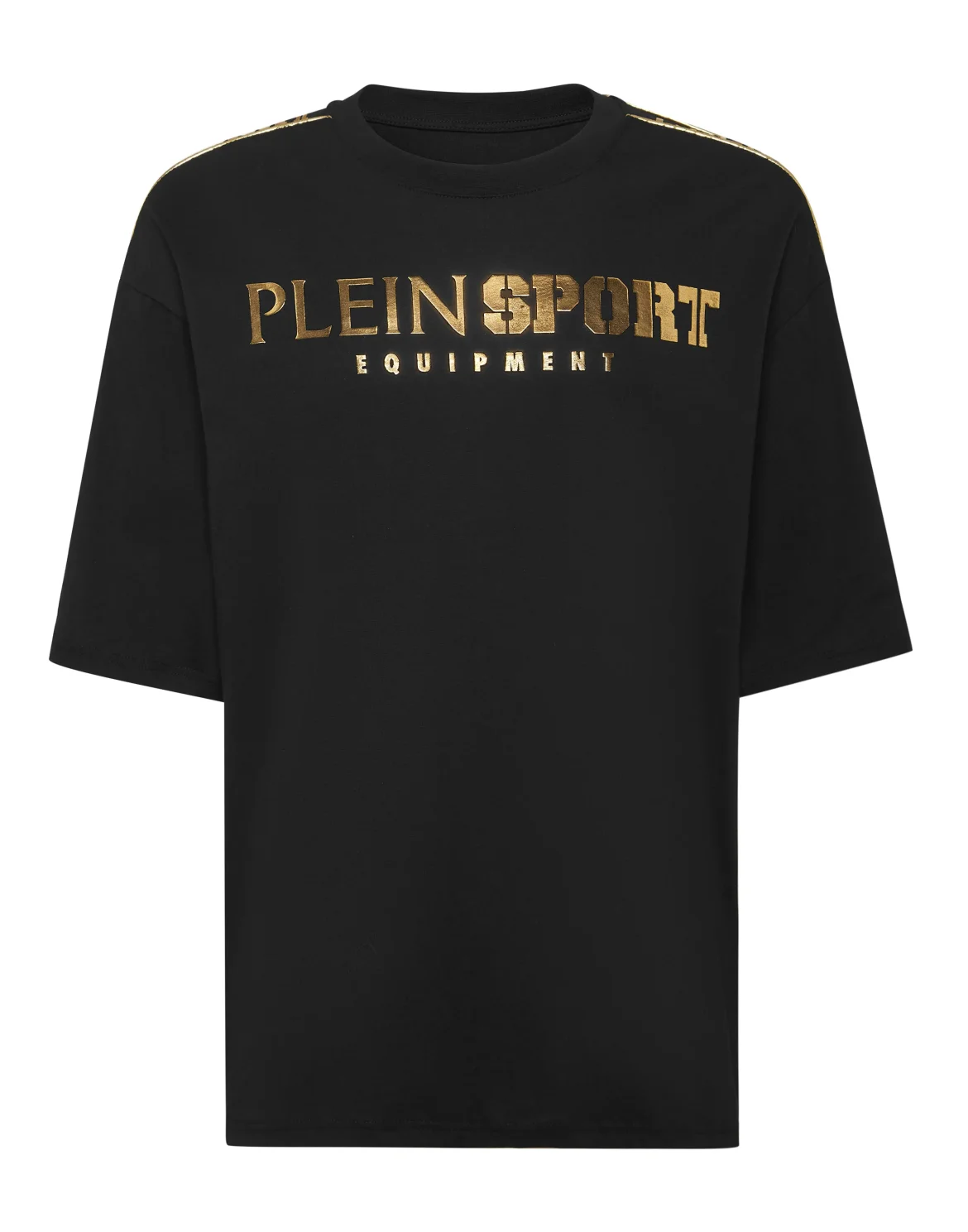 T-shirt Round Neck SS Laminated, цвет: Черный