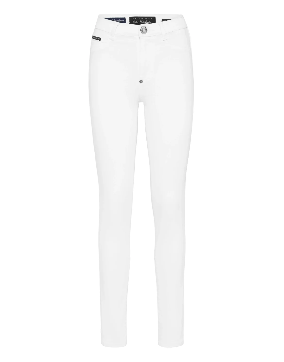 Denim High Waist Jegging Logo, цвет: Белый