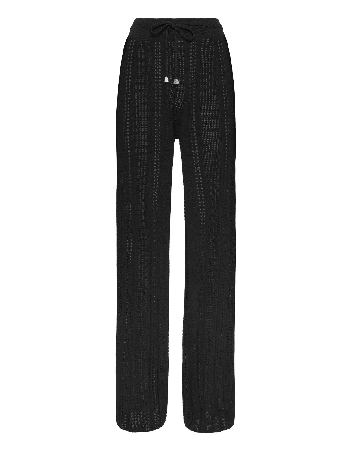 Knit Flare Trousers, цвет: Черный