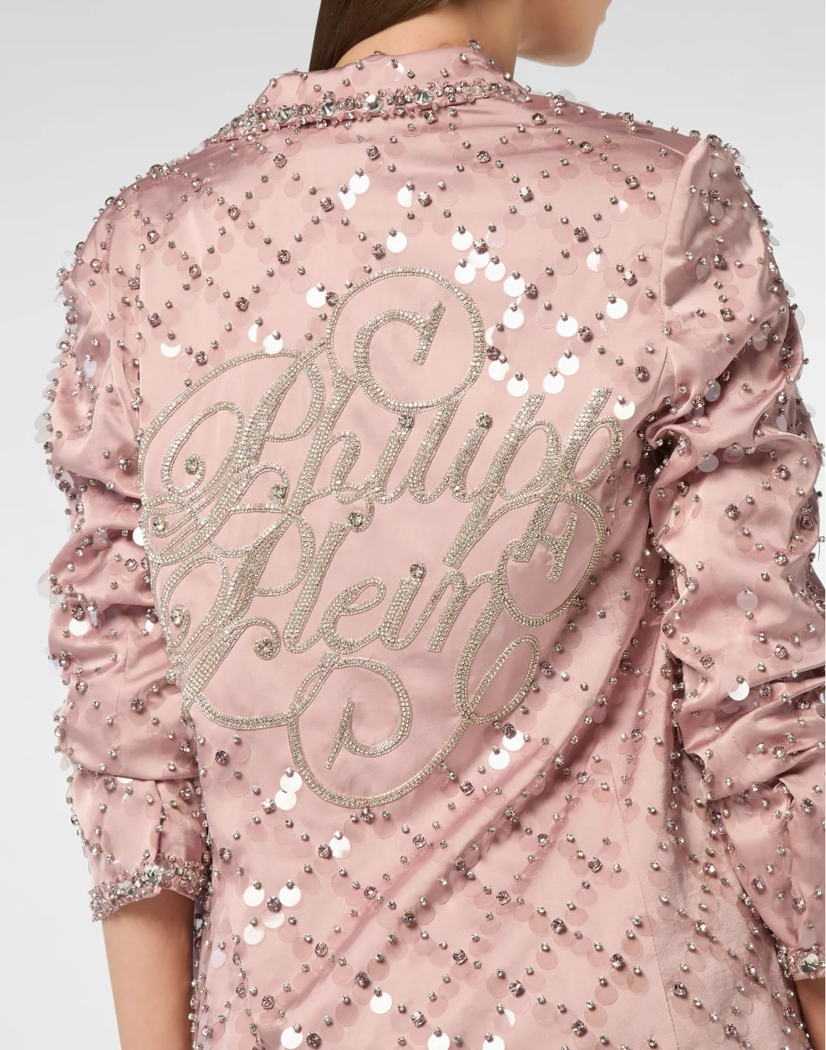 Blazer Boyfriend Fit Plein Paillettes, цвет: Розовый