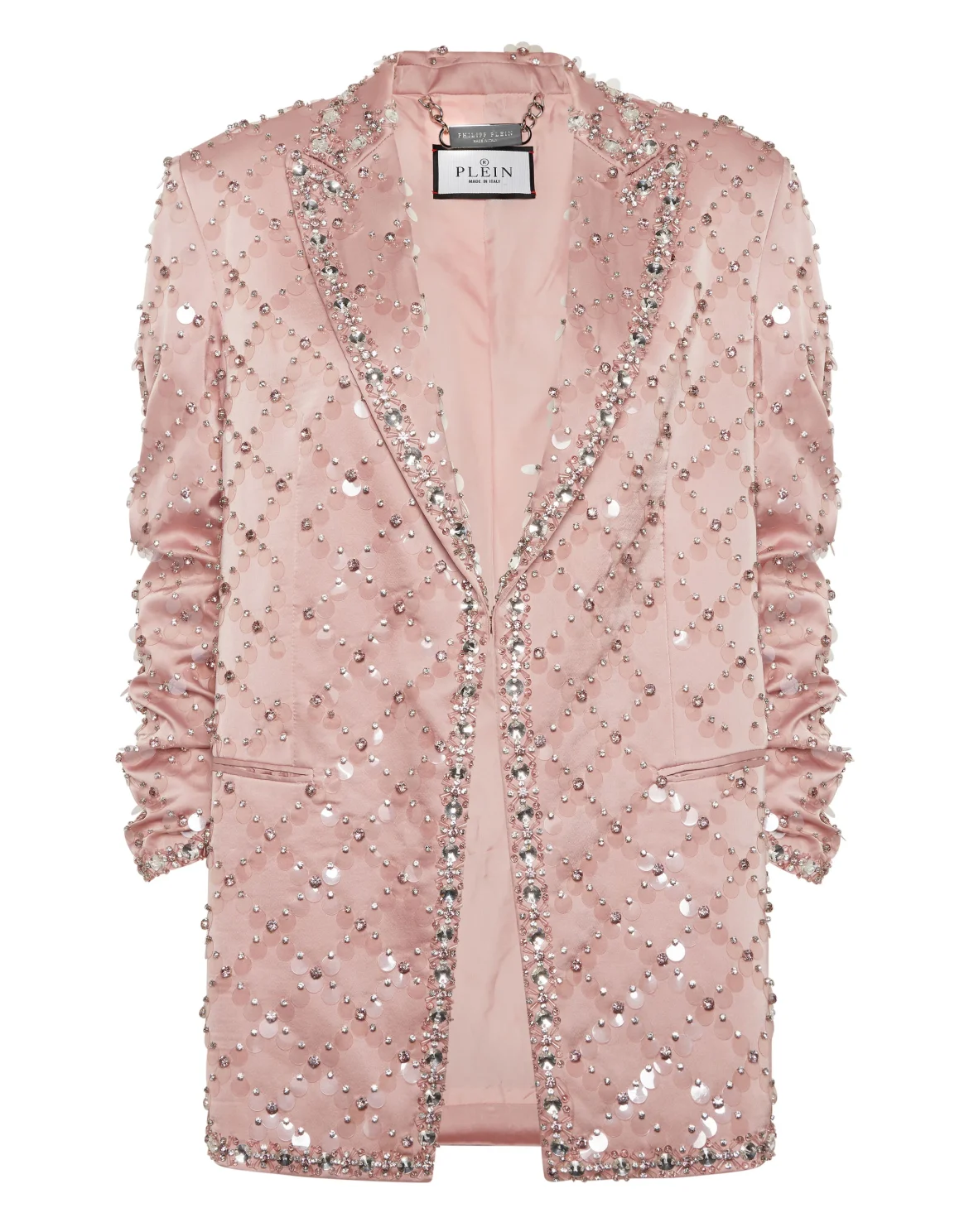 Blazer Boyfriend Fit Plein Paillettes, цвет: Розовый