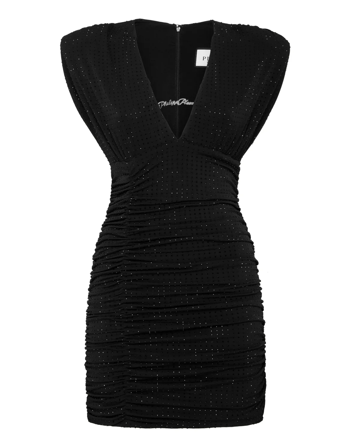 Jersey Mini Dress Strass Signature, цвет: Черный