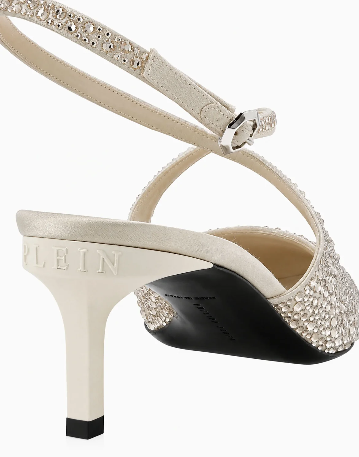 Slingback Shoes Strass, цвет: Бежевый