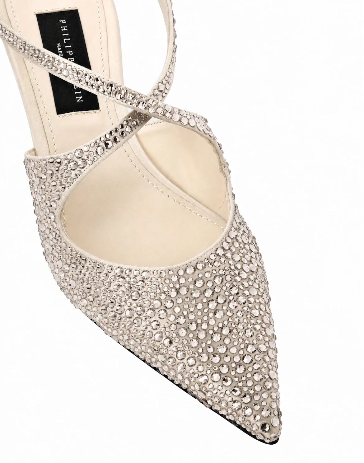 Slingback Shoes Strass, цвет: Бежевый