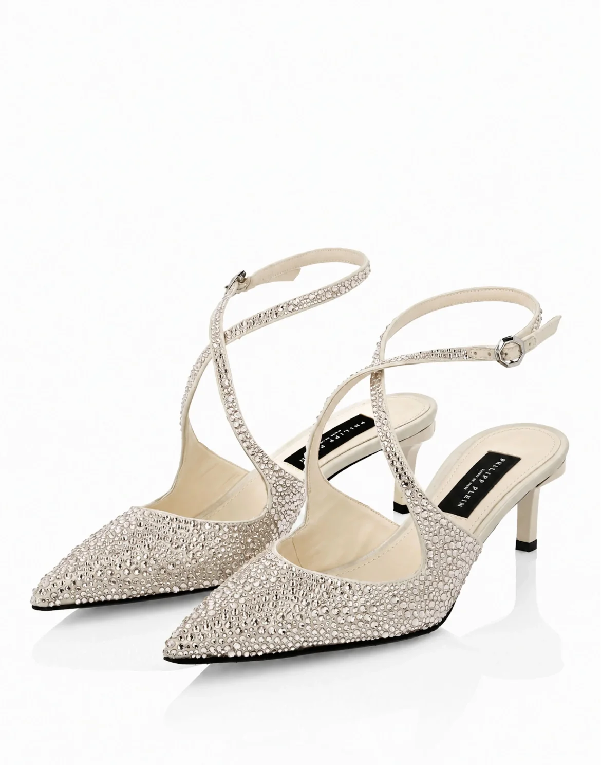 Slingback Shoes Strass, цвет: Бежевый