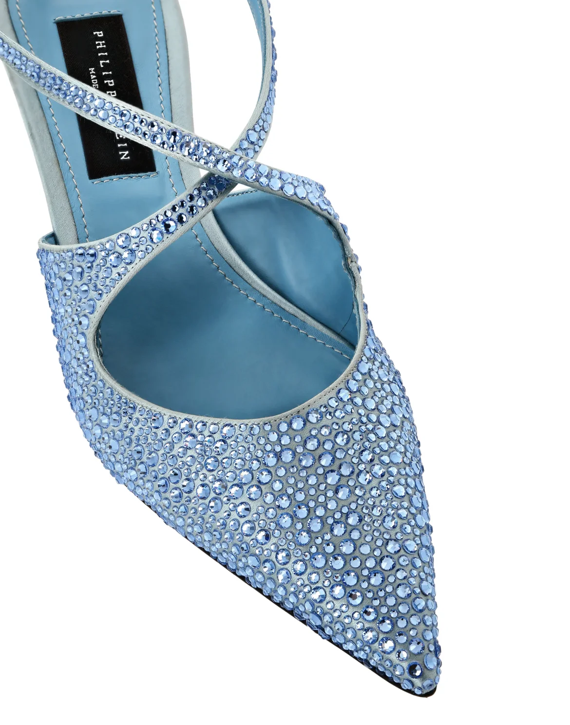 Slingback Shoes Strass, цвет: Голубой
