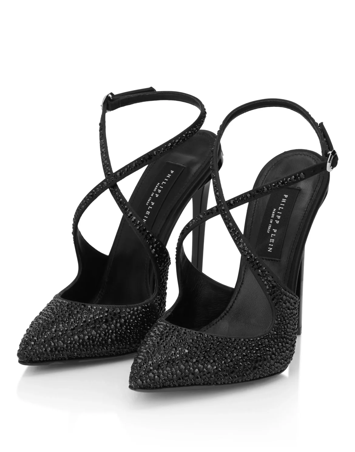 Slingback Shoes Strass, цвет: Черный