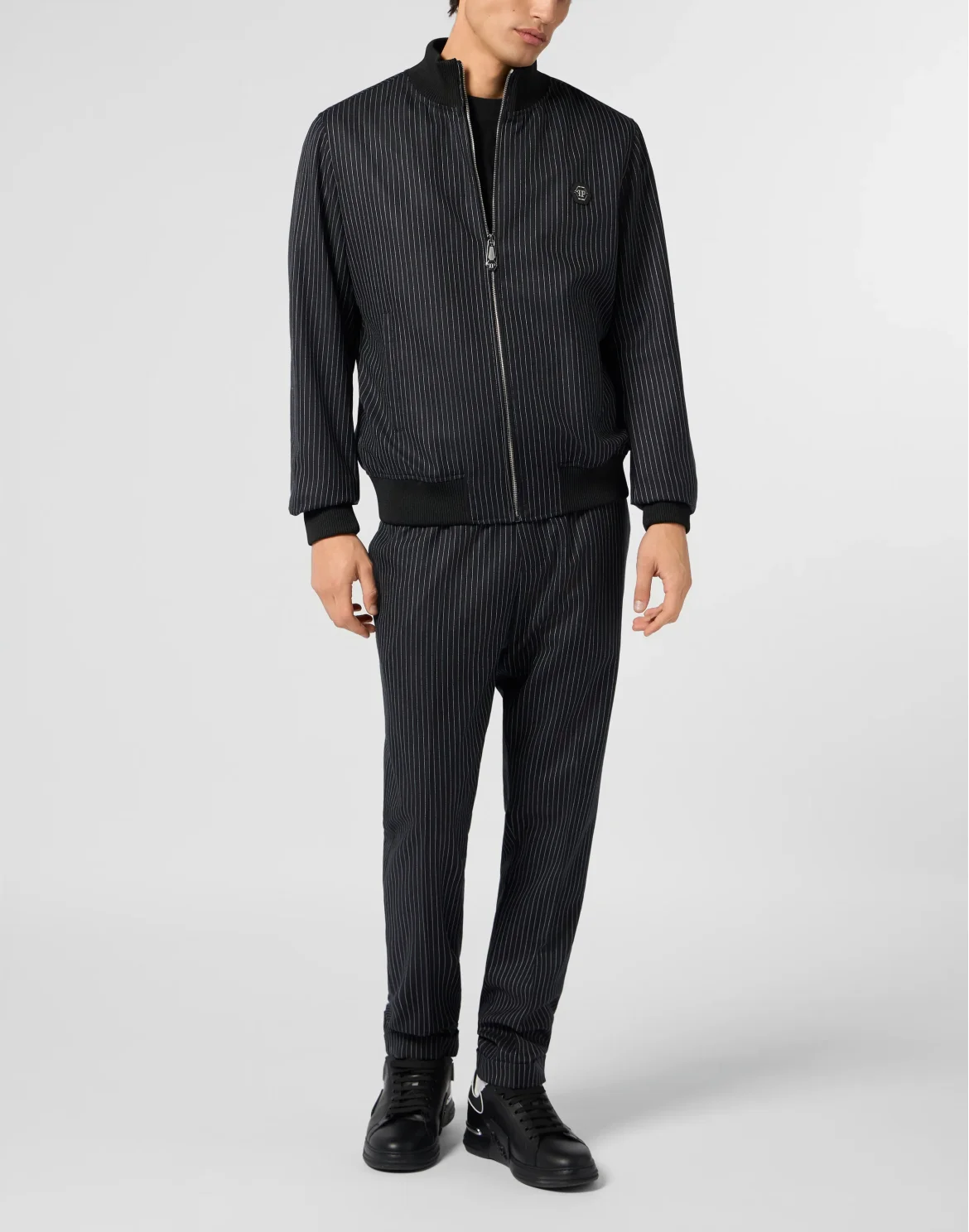 Classic Tracksuit Jacket Stripes Stripes, цвет: Черный